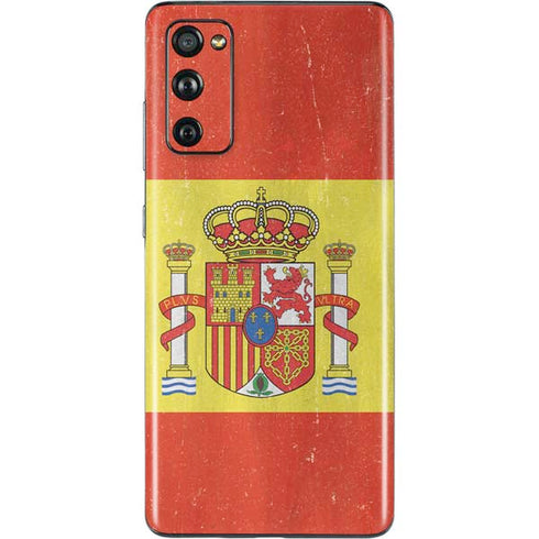 Spain Flag Distressed Galaxy S20 Fan Edition Skin